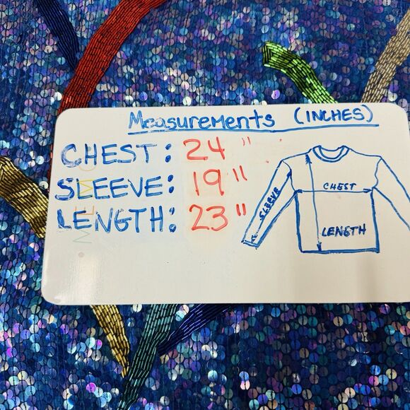 VTG JUDITH ANN Creations Blue Multicolor Sequin Beaded Silk Jacket L Glam Evenin - Picture 5 of 10